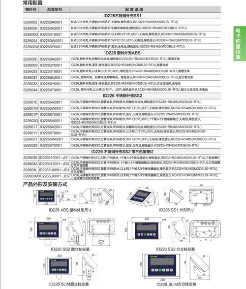 id226电子称重仪表